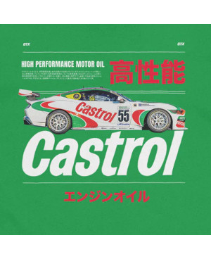 Pánské tričko Castrol Racing Car Green