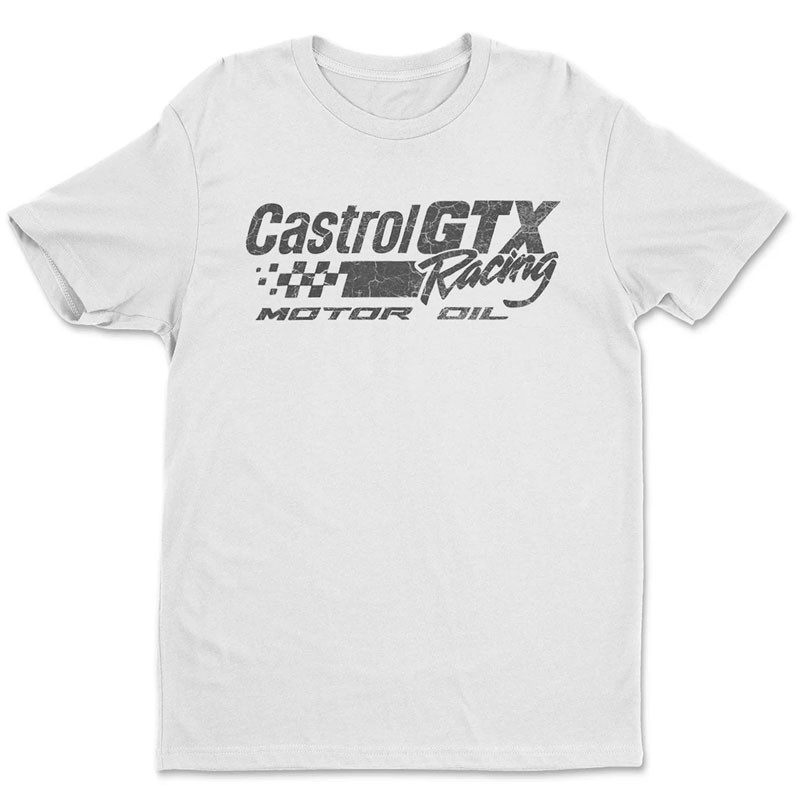 Pánské tričko Castrol GTX Racing Oil White