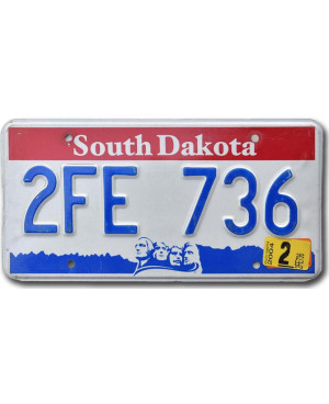Americká SPZ South Dakota Faces 2FE 736
