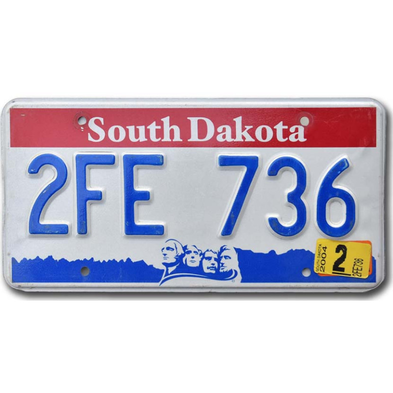 Americká SPZ South Dakota Faces 2FE 736