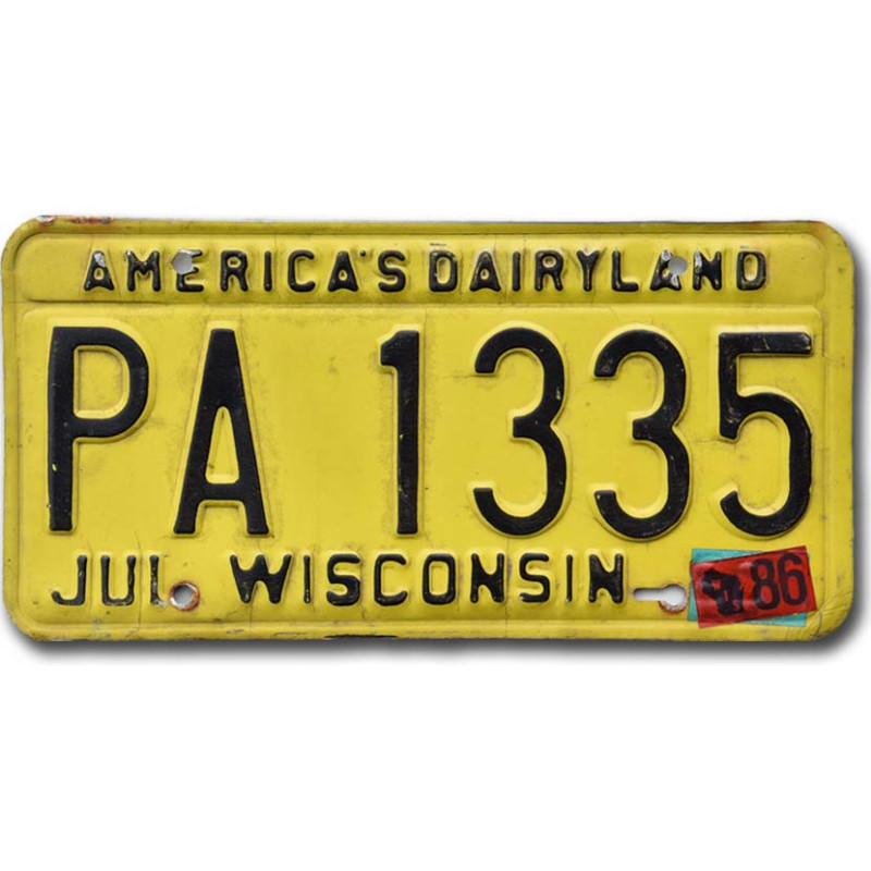 Americká SPZ Wisconsin Dairyland PA 1335