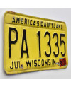 Americká SPZ Wisconsin Dairyland PA 1335