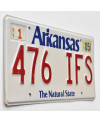 Americká SPZ Arkansas White 476 IFS