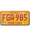 Kanadská SPZ Manitoba 1976 Friendly FGA-985