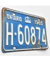 Kanadská SPZ Ontario 1965 Blue H-60874
