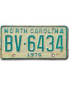 Americká SPZ North Carolina 1976 Green BV-6434