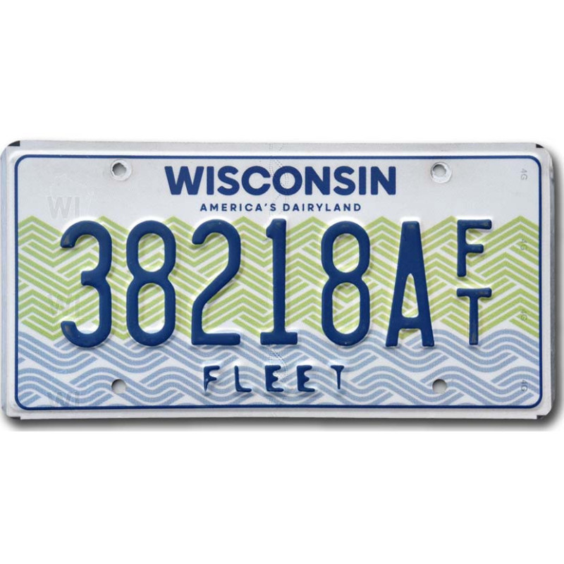 Americká SPZ Wisconsin Fleet 38218AFT