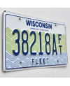 Americká SPZ Wisconsin Fleet 38218AFT