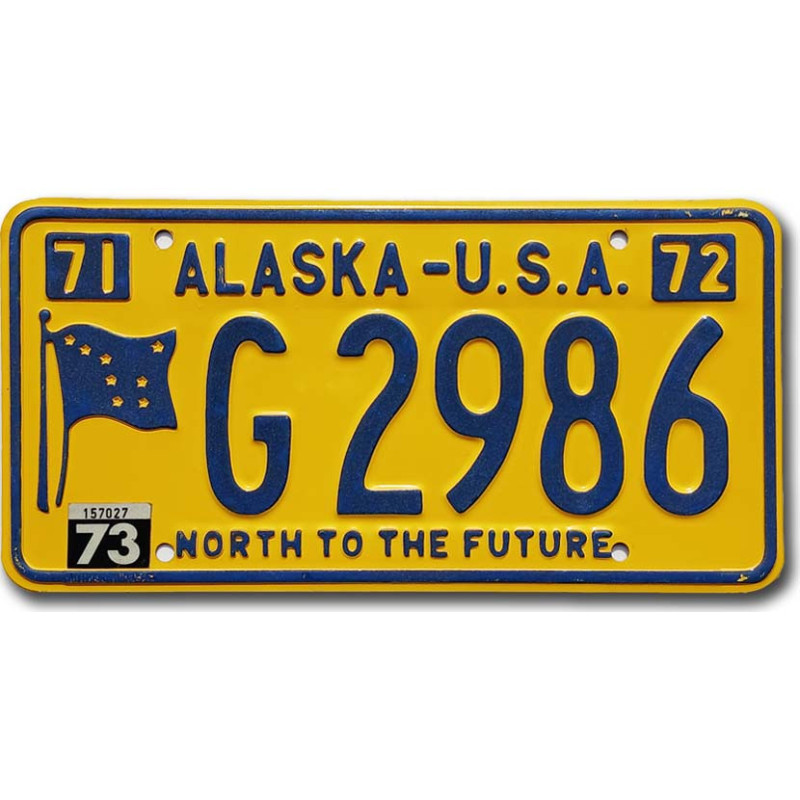Americká SPZ Alaska 1971 North To The Future G 2986