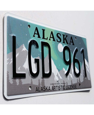 Americká SPZ Alaska Aurora Borealis LGD 961