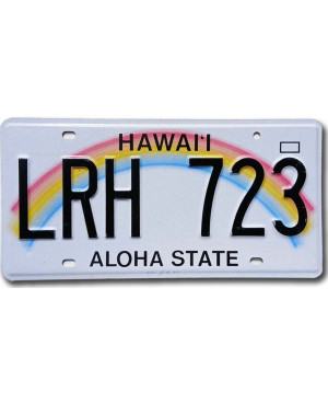 Americká SPZ Hawaii Aloha Rainbow LRH 723