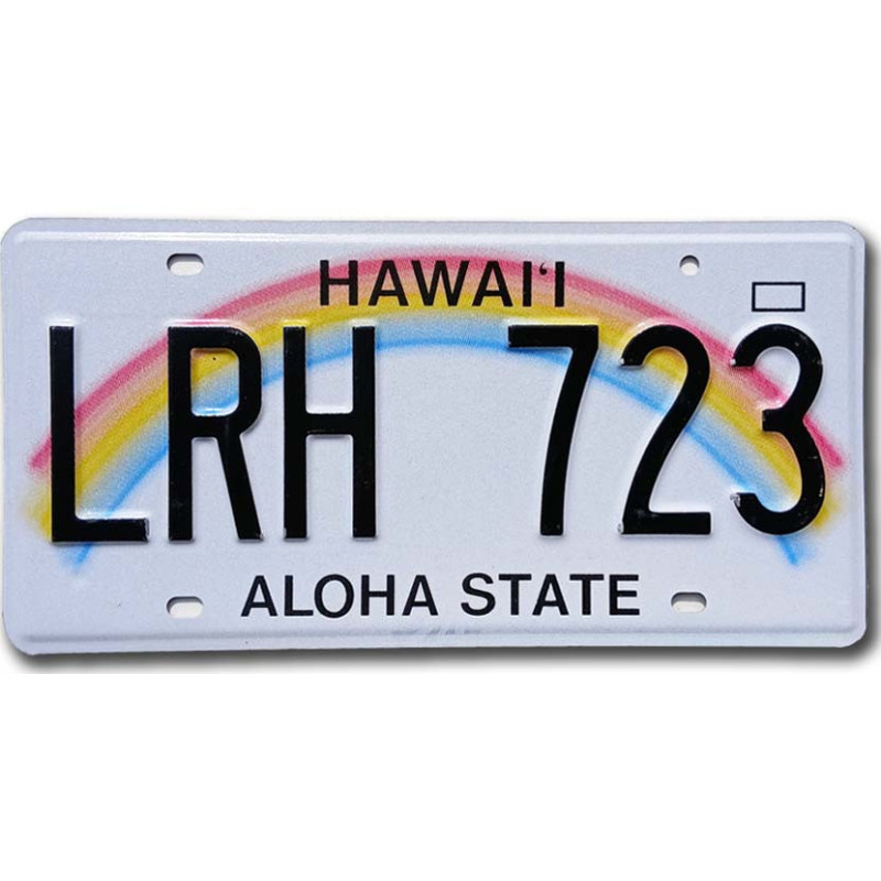 Americká SPZ Hawaii Aloha Rainbow LRH 723