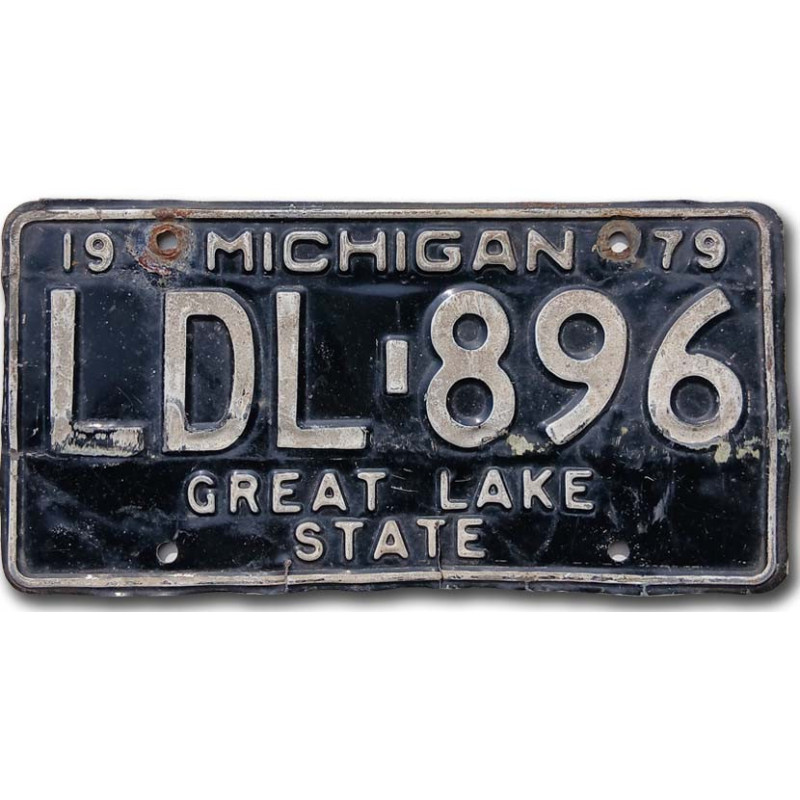 Americká SPZ Michigan 1979 Black LDL.896
