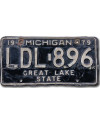 Americká SPZ Michigan 1979 Black LDL.896