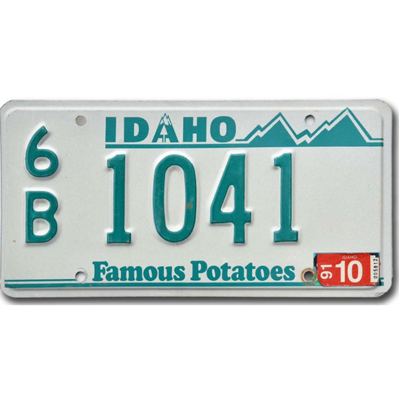 Americká SPZ Idaho Potatoes Green 6B 1041