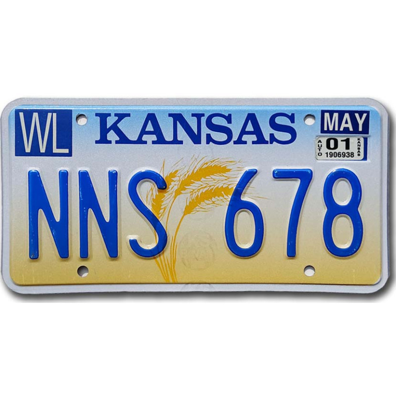 Americká SPZ Kansas Wheat NNS 678