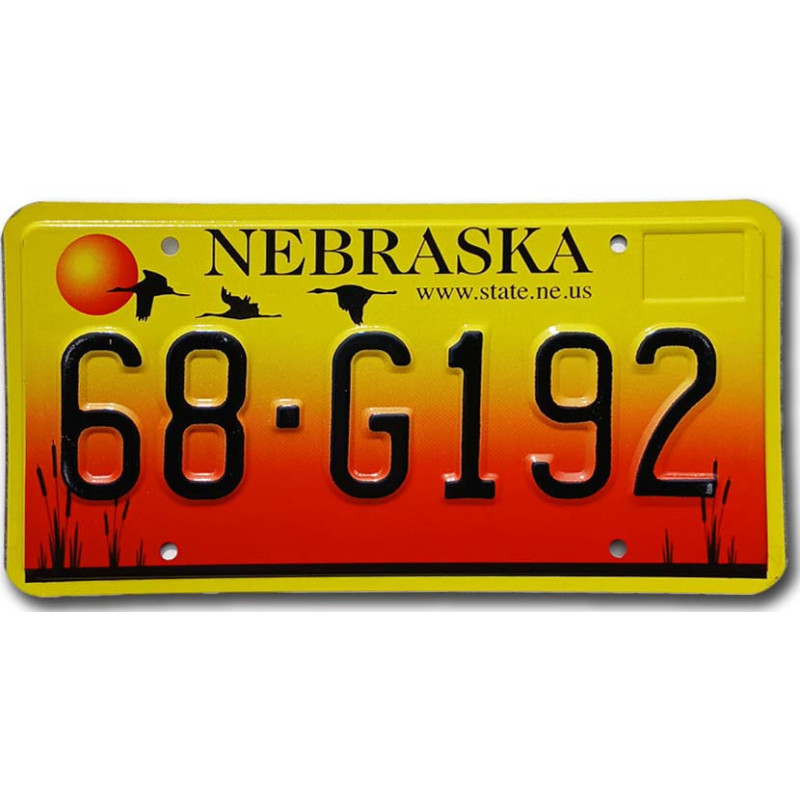Americká SPZ Nebraska Sandhill Crane 68-G192
