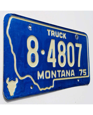 Americká SPZ Montana 1975 Blue Truck 8.4807