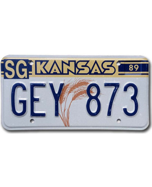 Americká SPZ Kansas 1989 Wheat GEY 873