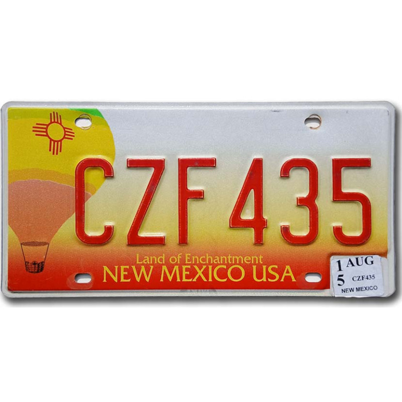 Americká SPZ New Mexico Balloon CZF 435