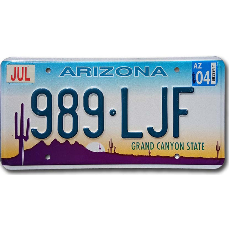 Americká SPZ Arizona Grand Canyon 989-LJF