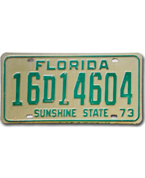 Americká SPZ Florida 1973 Sunshine State 16D14604
