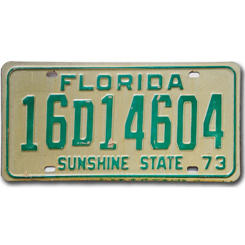 Americká SPZ Florida 1973 Sunshine State 16D14604