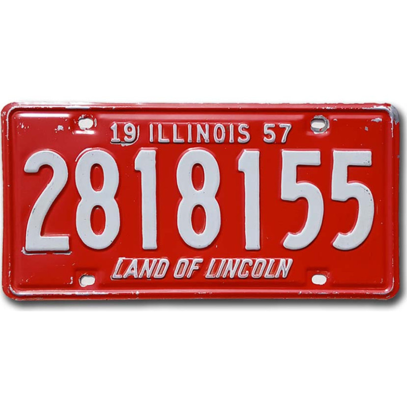 Americká SPZ Illinois 1957 Red 2818155