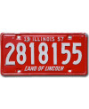 Americká SPZ Illinois 1957 Red 2818155