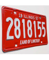 Americká SPZ Illinois 1957 Red 2818155