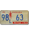 Americká SPZ Indiana Heritage State 98L 63
