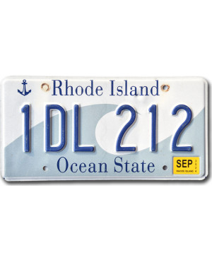 Americká SPZ Rhode Island Ocean State 1DL 212