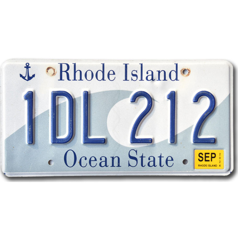 Americká SPZ Rhode Island Ocean State 1DL 212