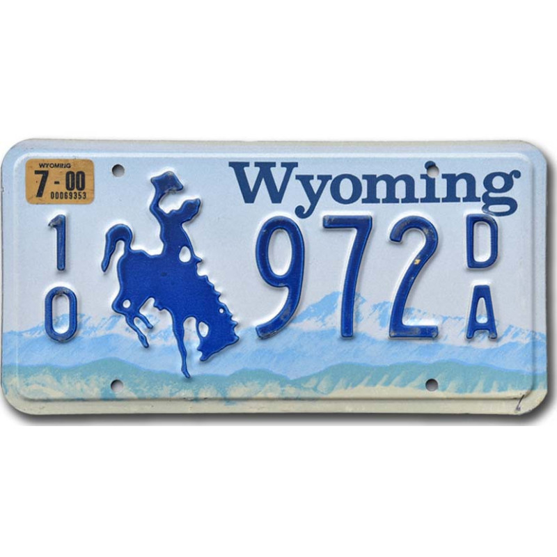 Americká SPZ Wyoming Blue Bronco 10-972DA