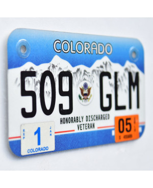 Americká SPZ Colorado Veteran 509 GLM moto