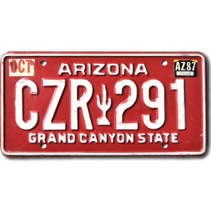 Americká SPZ Arizona Red Cactus CZR 291