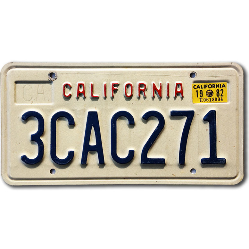 Americká SPZ California Block 3CAC271