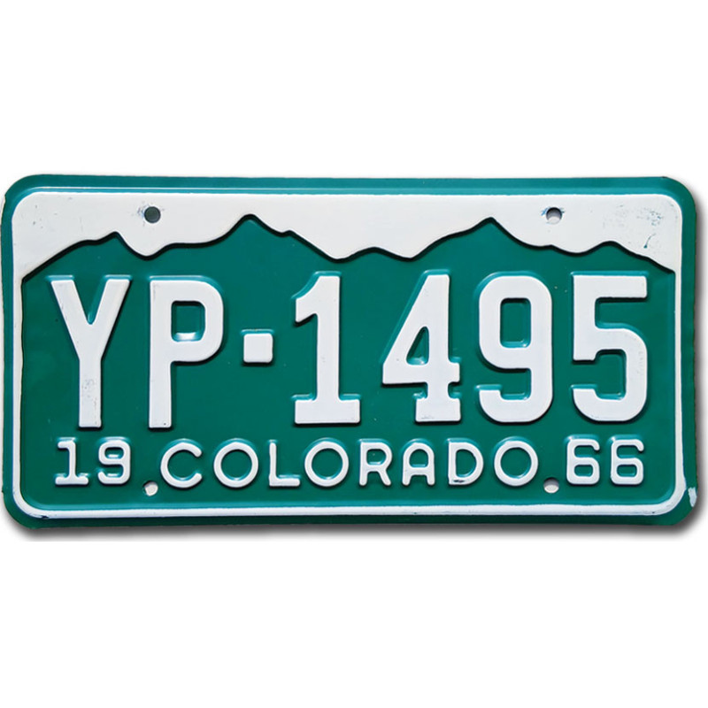 Americká SPZ Colorado 1966 Mountains YP-1495