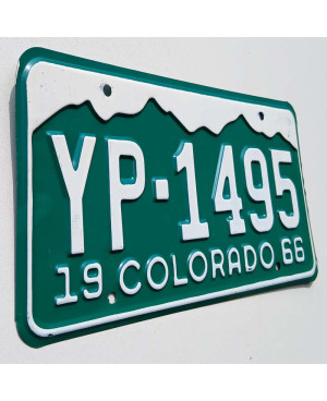 Americká SPZ Colorado 1966 Mountains YP-1495