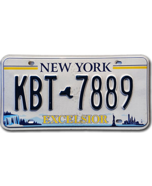 Americká SPZ New York Excelsior KBT-7889