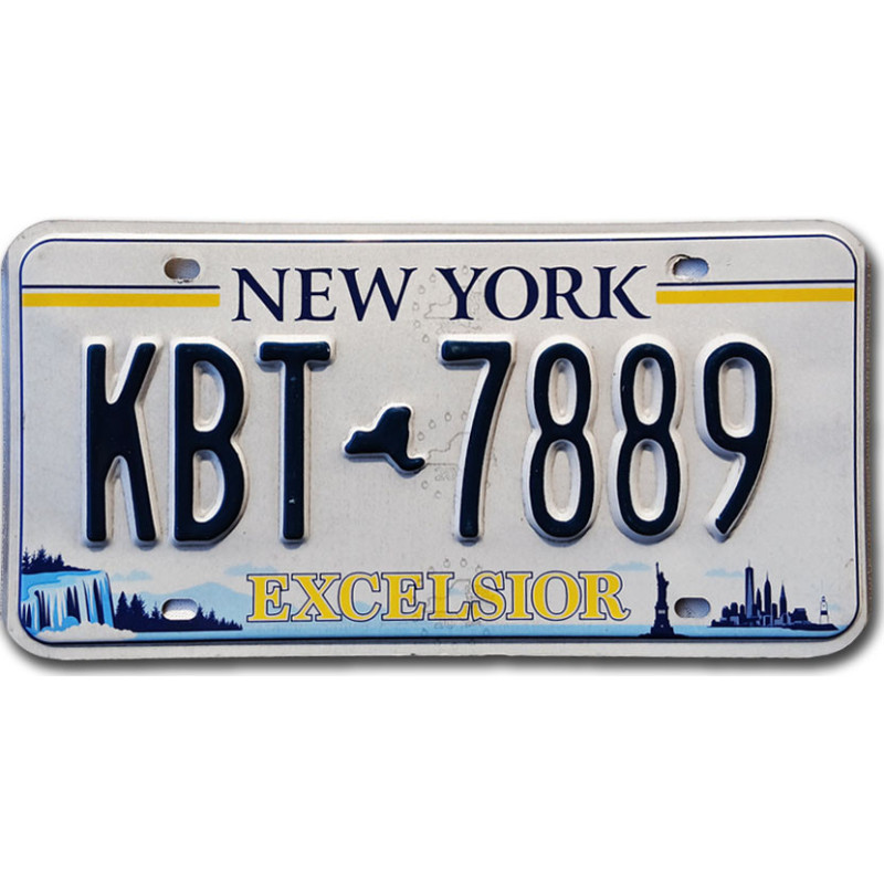 Americká SPZ New York Excelsior KBT-7889