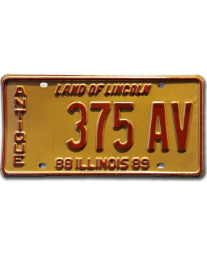 Americká SPZ Illinois 1988 Antique 375 AV