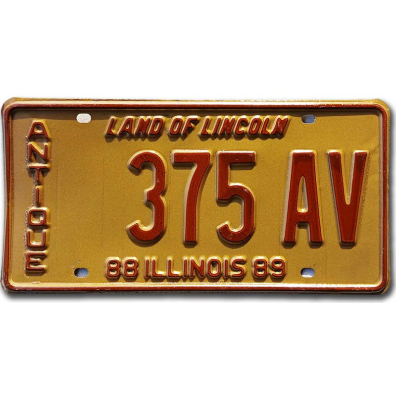Americká SPZ Illinois 1988 Antique 375 AV