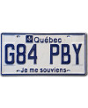 Kanadská SPZ Quebec Je Me Souviens G84 PBY