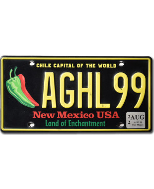 Americká SPZ New Mexico Chile Capital AGHL99