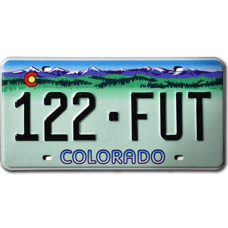 Americká SPZ Colorado Rocky Mountains 122-FUT