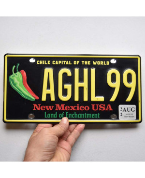 Americká SPZ New Mexico Chile Capital AGHL99