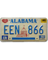 Americká SPZ Alabama 1980 Capitol EEN 866