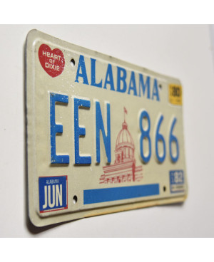 Americká SPZ Alabama 1980 Capitol EEN 866