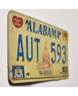 Americká SPZ Alabama 1980 Capitol AUT 593